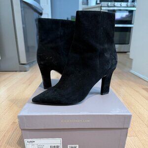 Botkier “Natalie” Black Suede Booties – Size 8